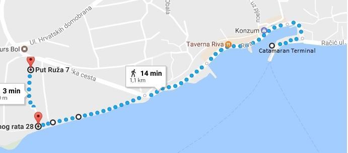 Guesthouse Apartment Bozica Bol Eksteriør bilde